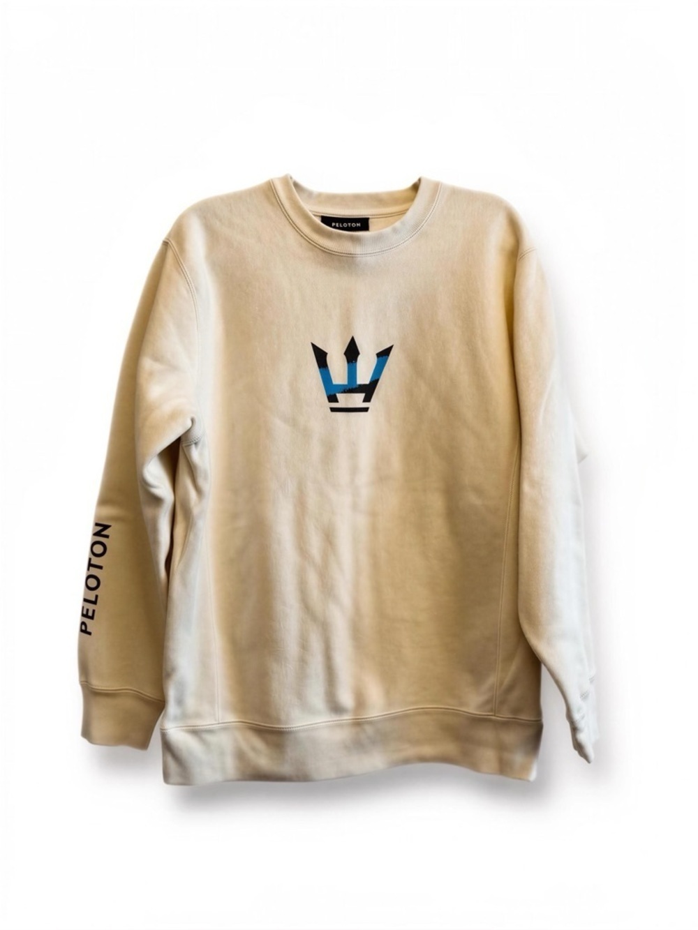 Women’s Peloton Hust Wilson Cream Sweatshirt Size XL